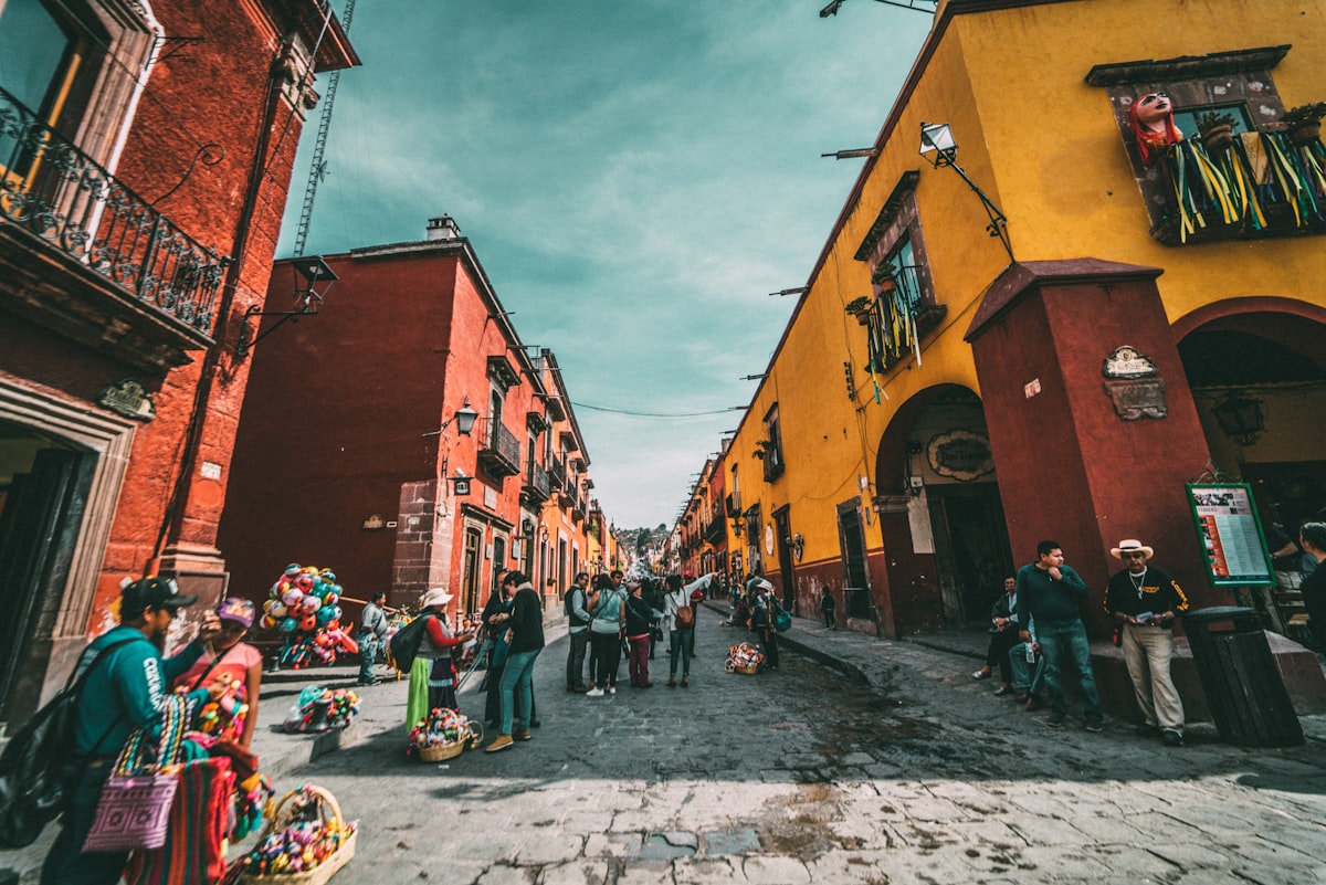 Mexican colourful traditional celebration with vibrant culture